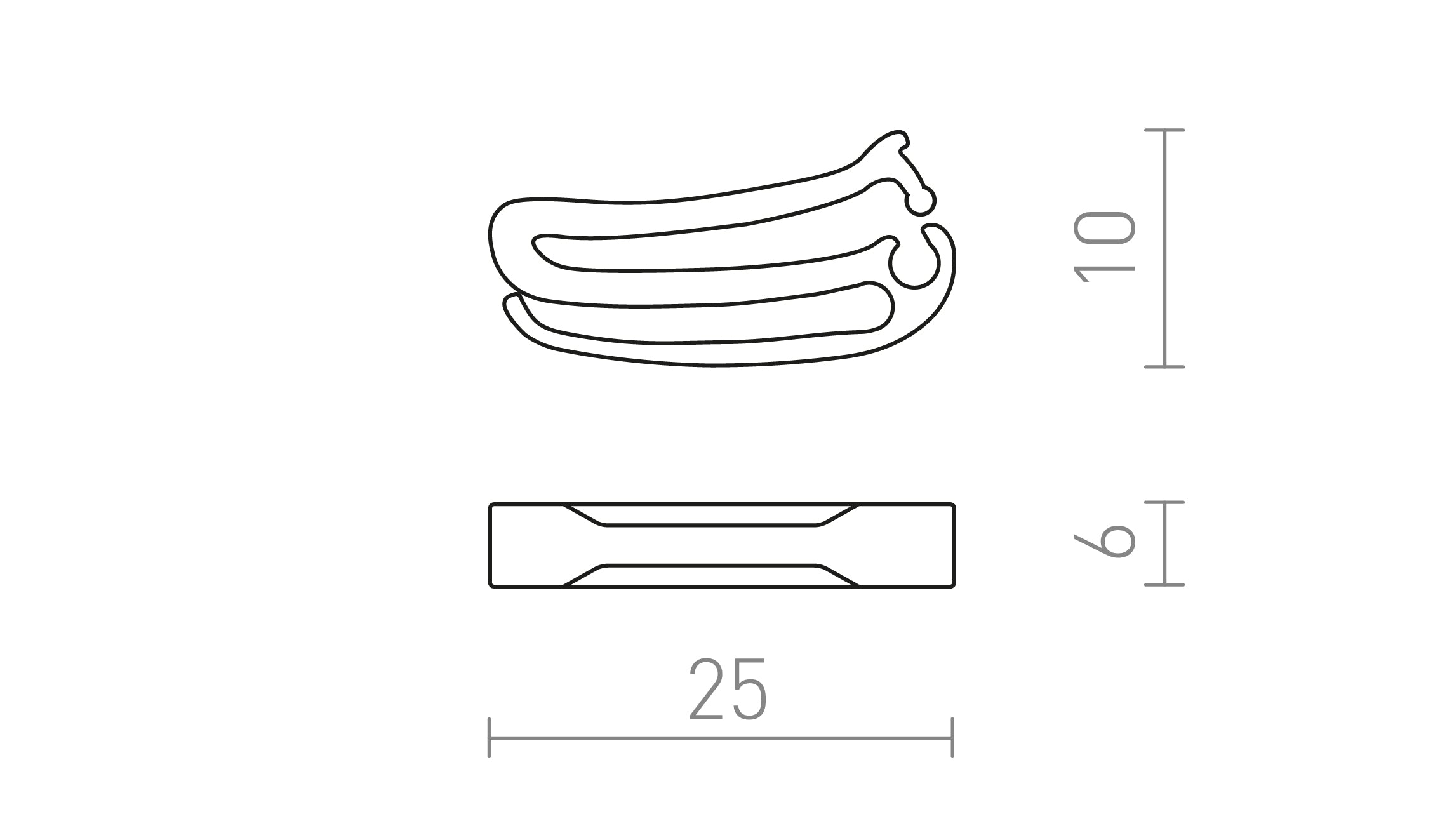 ВЪЛНОВ КЛИП - Product sketch