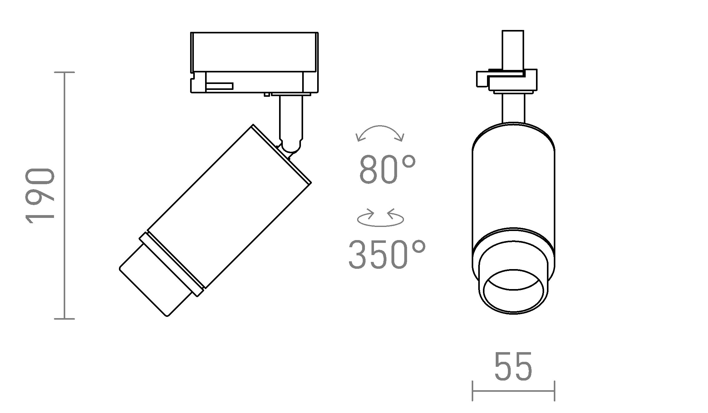 OPTIMUS 2 ЗА ТРИФАЗНА ШИНА - Product sketch