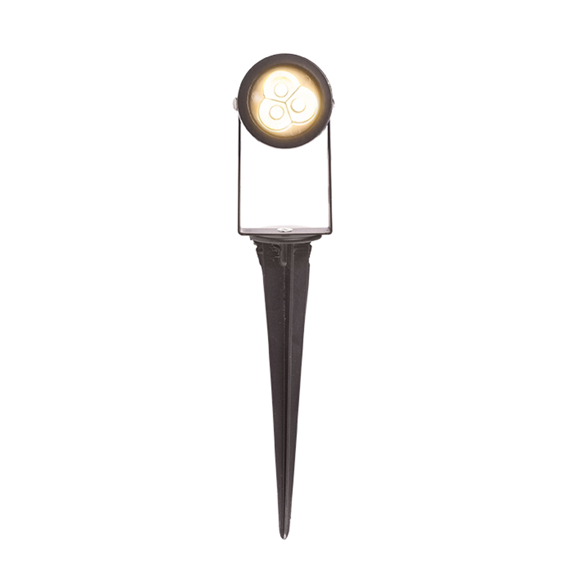 RENDL outdoor lamp GUN on spike black 230V LED 3x1W 30° IP65 3000K R10530 7