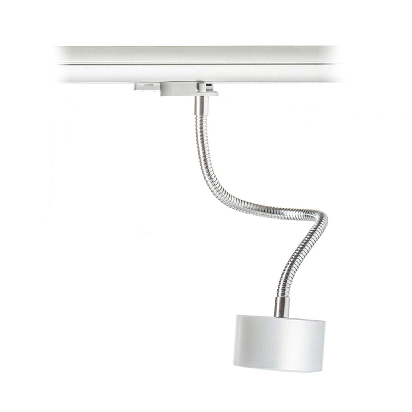 RENDL 3-circuit track system PIXIE on goose neck for 3-circuit tracks silver grey chrome 230V LED GX53 7W R10641 1