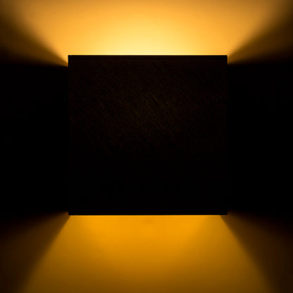 RENDL wall lamp LOPE W 25/14 wall  Polycotton black/golden foil 230V LED E27 15W R11365 2