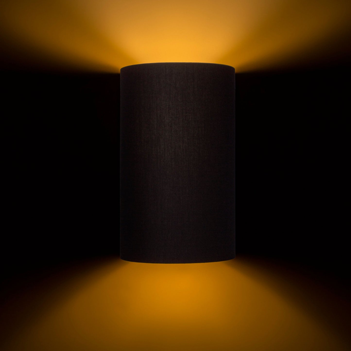 RENDL wall lamp RON W 15/25 wall  Polycotton black/golden foil 230V LED E27 15W R11464 4