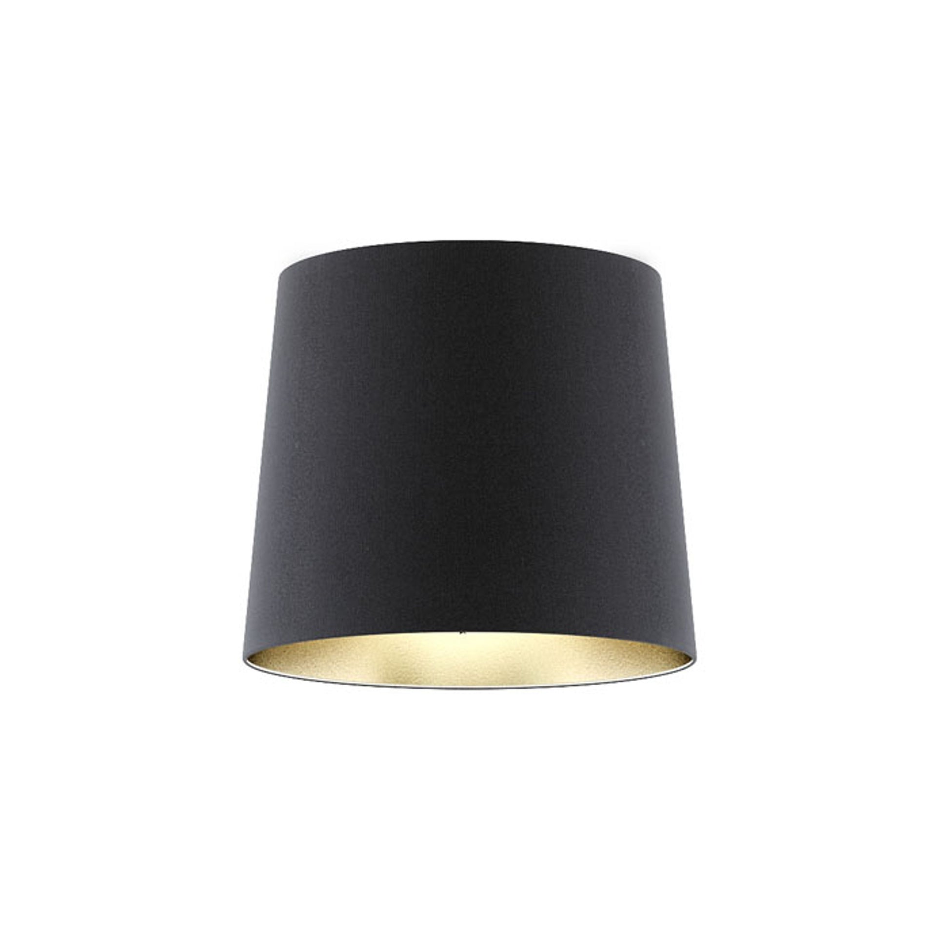 RENDL shades, shade bases, pendent sets CONNY 35/30 shade Polycotton black/golden foil max. 23W R11469 1