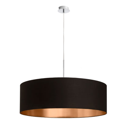 RENDL shades, shade bases, pendent sets RON 60/19 shade Polycotton black/copper foil max. 23W R11479 7