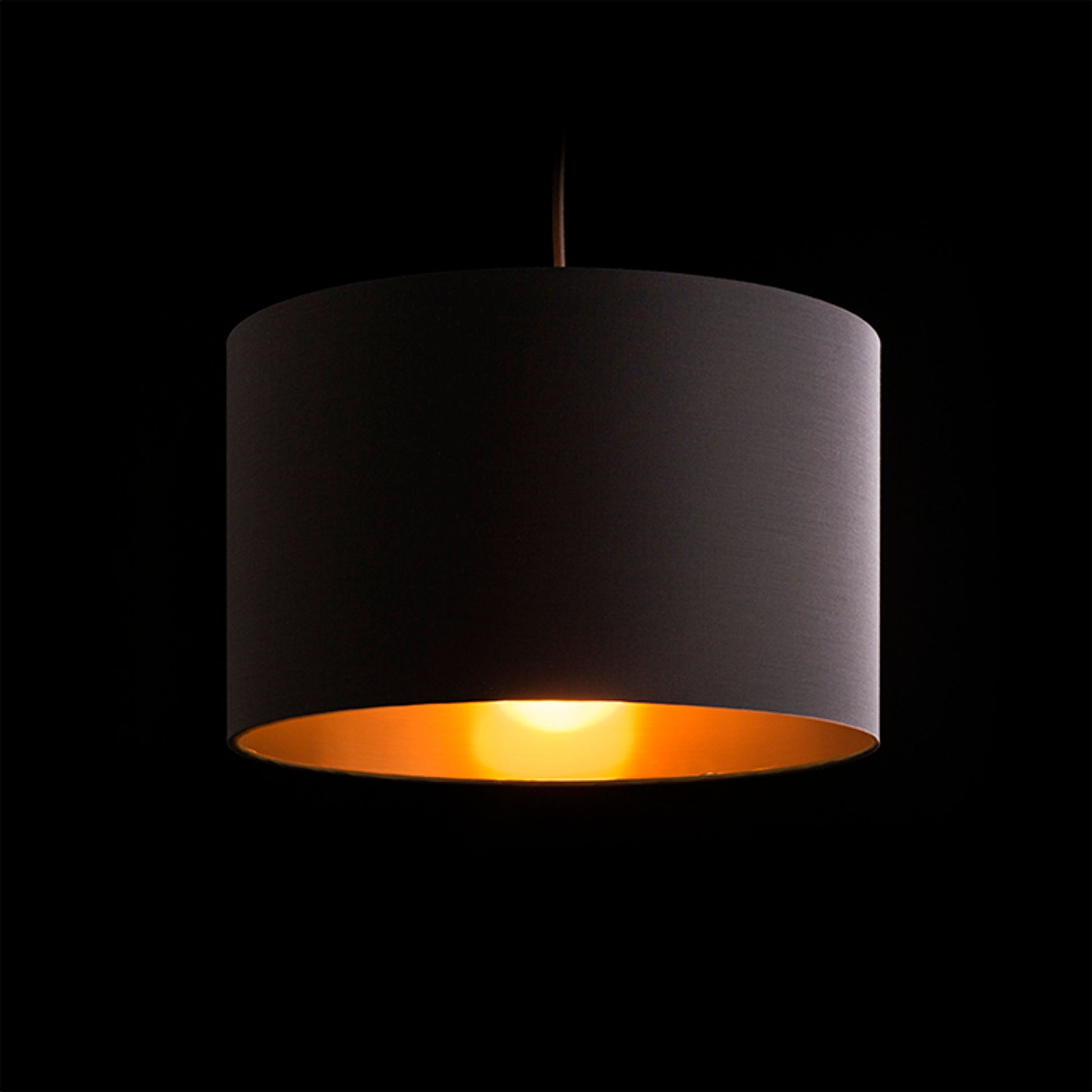RENDL shades, shade bases, pendent sets RON 40/25 shade Polycotton black/copper foil max. 23W R11481 5