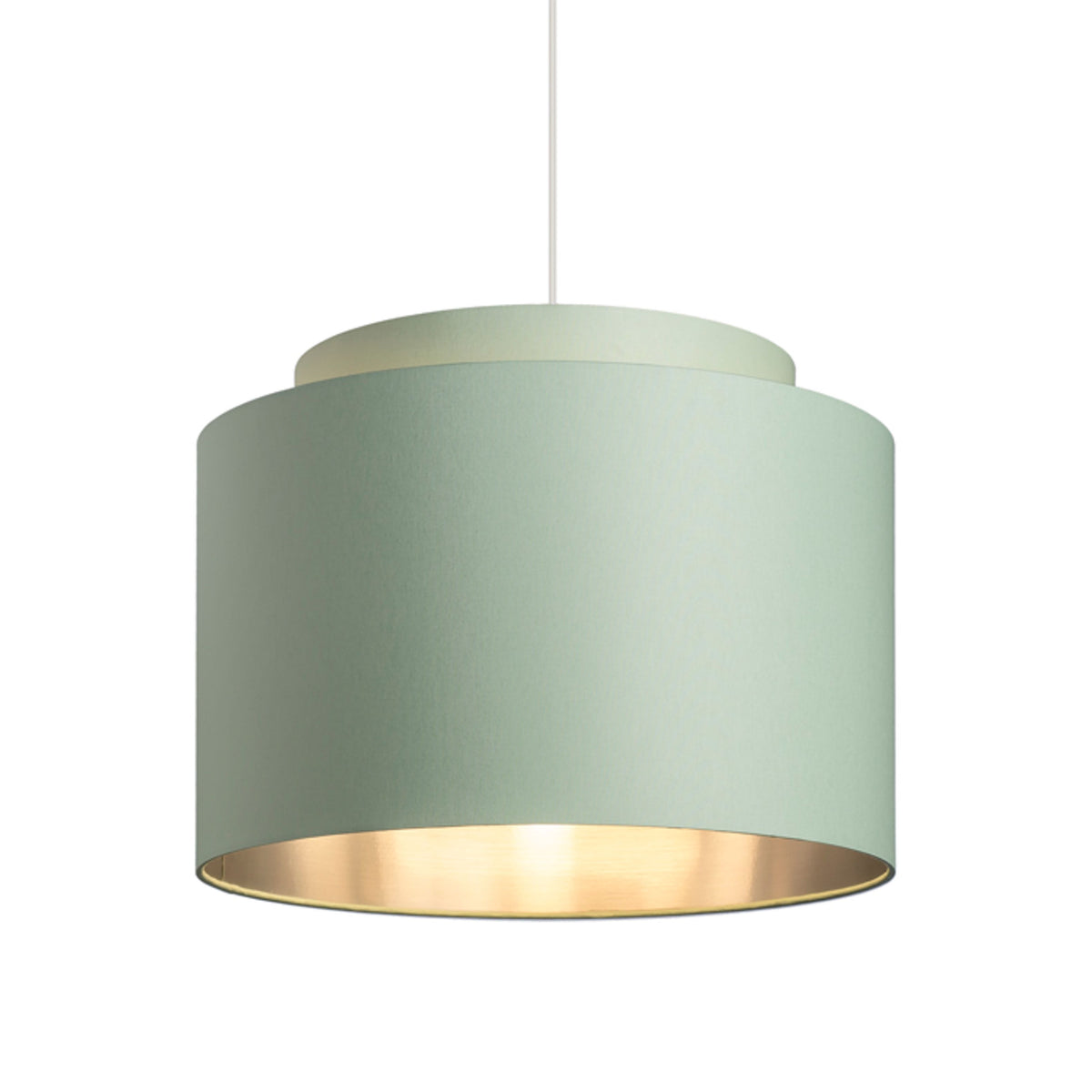 RENDL shades, shade bases, pendent sets DOUBLE 40/30 shade Chintz mint/silverfoil max. 23W R11544 7