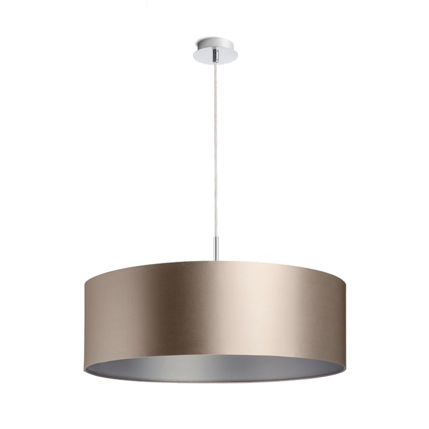 RENDL shades, shade bases, pendent sets RON 60/19 shade  Monaco dove gray/silver PVC  max. 23W R11584 8