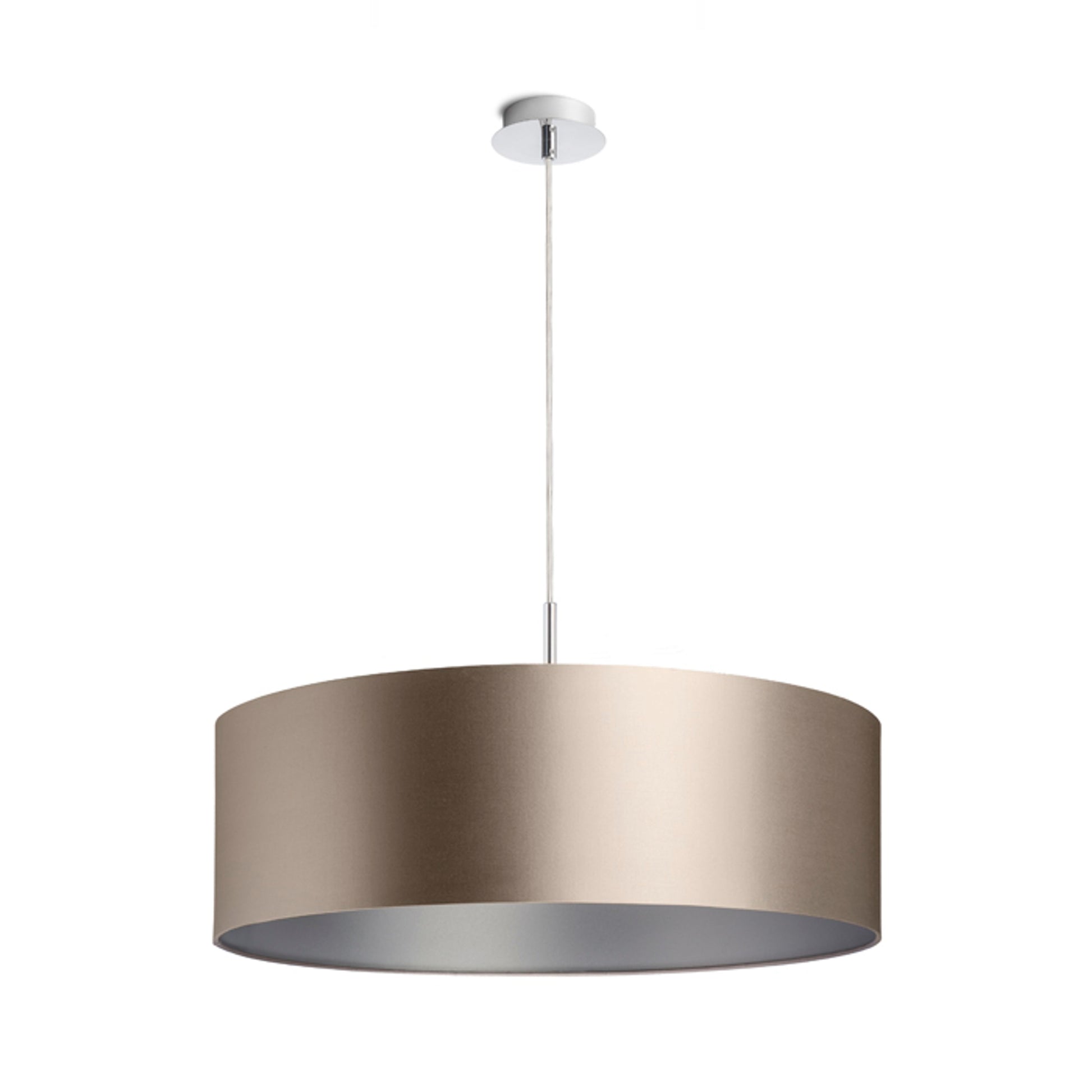 RENDL shades, shade bases, pendent sets RON 60/19 shade  Monaco dove gray/silver PVC  max. 23W R11584 8