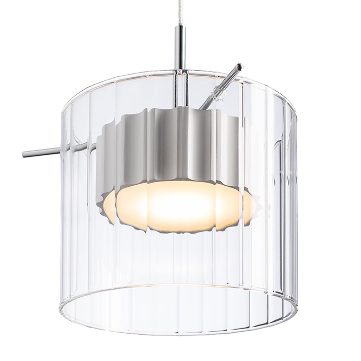 RENDL pendant lamp ESTRA I pendant white clear glass 230V LED 5W  3000K R11679 2