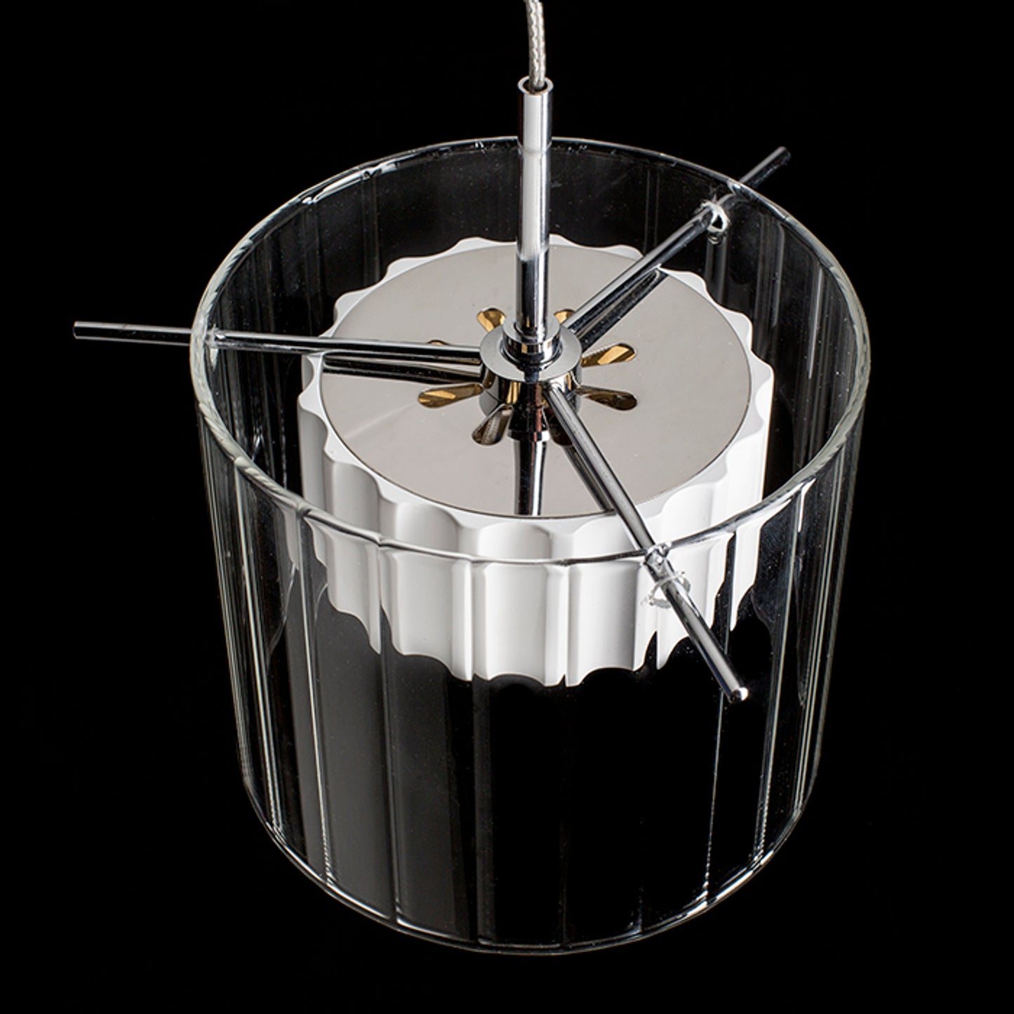 RENDL pendant lamp ESTRA I pendant white clear glass 230V LED 5W  3000K R11679 3