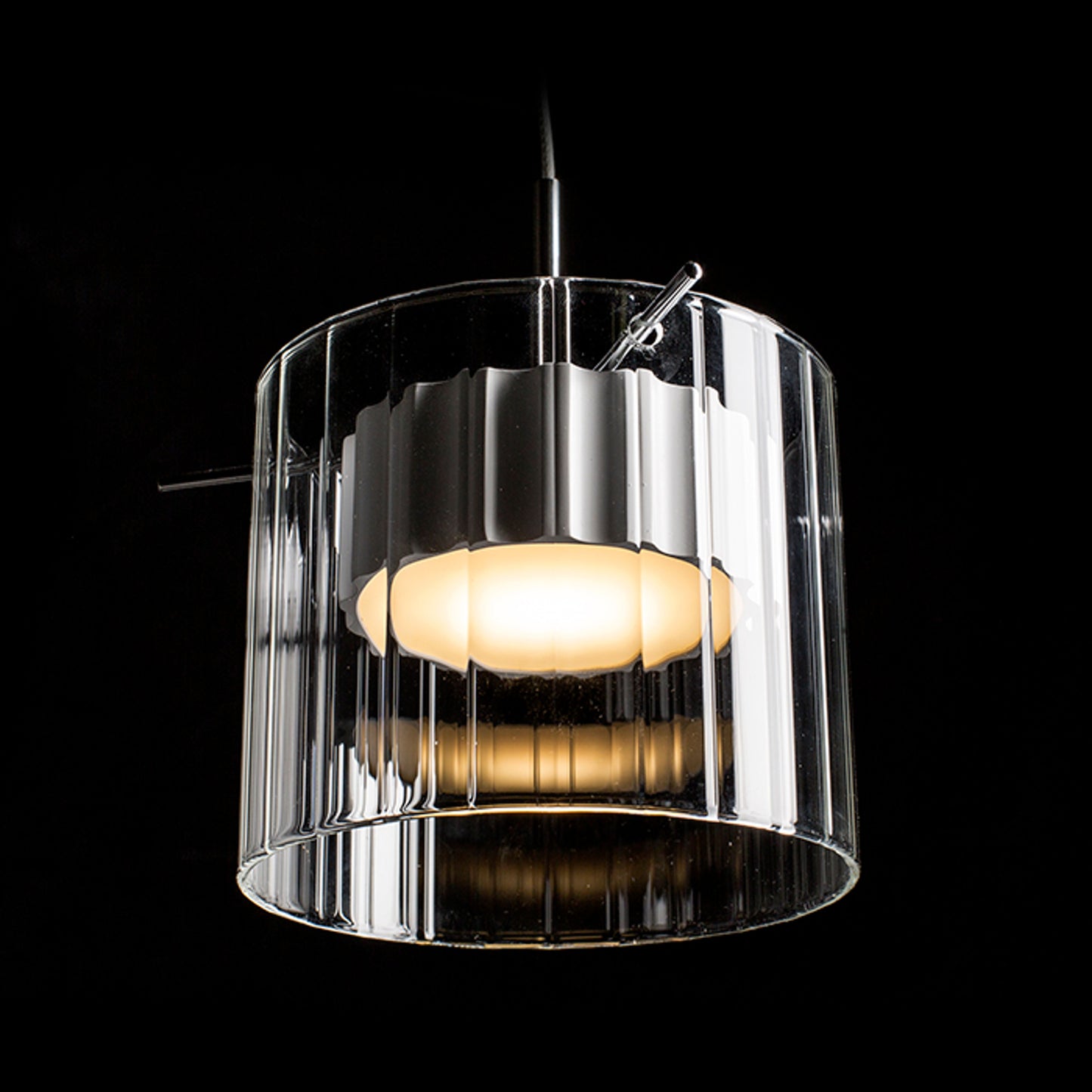 RENDL pendant lamp ESTRA I pendant white clear glass 230V LED 5W  3000K R11679 5