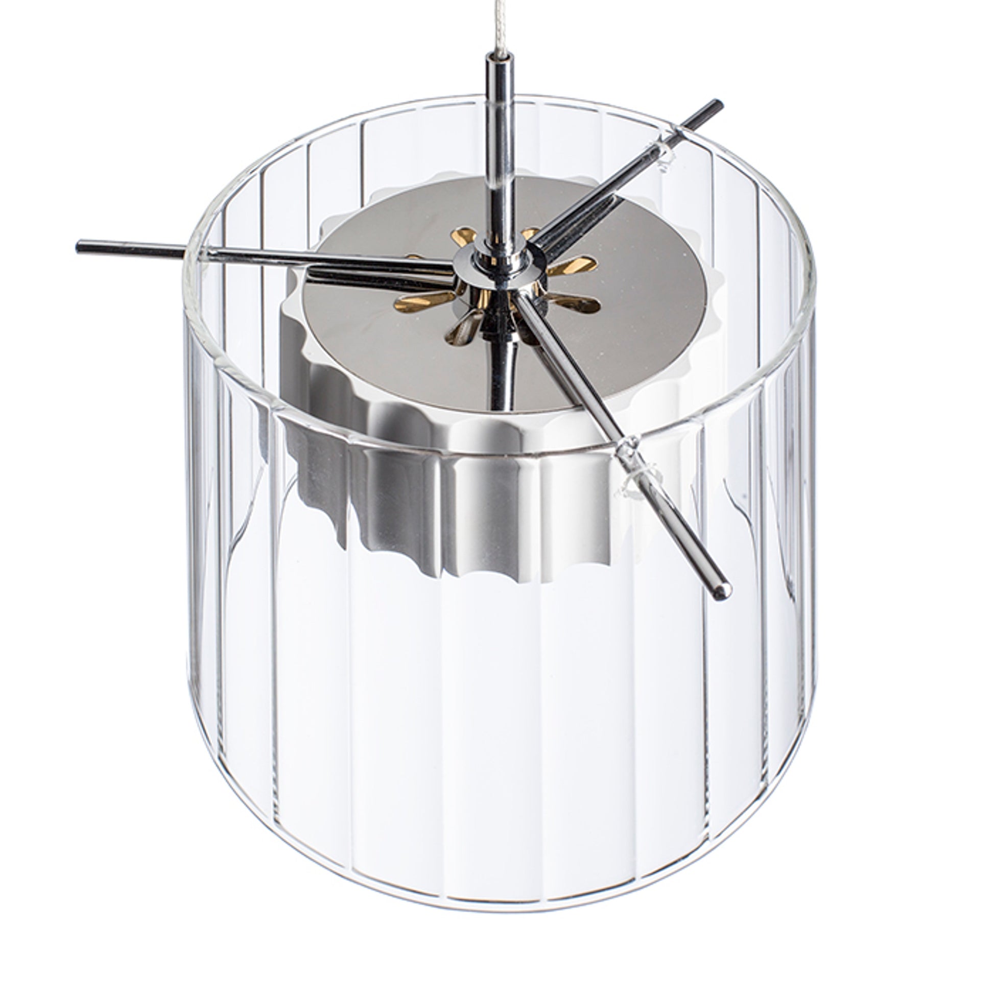 RENDL pendant lamp ESTRA I pendant white clear glass 230V LED 5W  3000K R11679 6