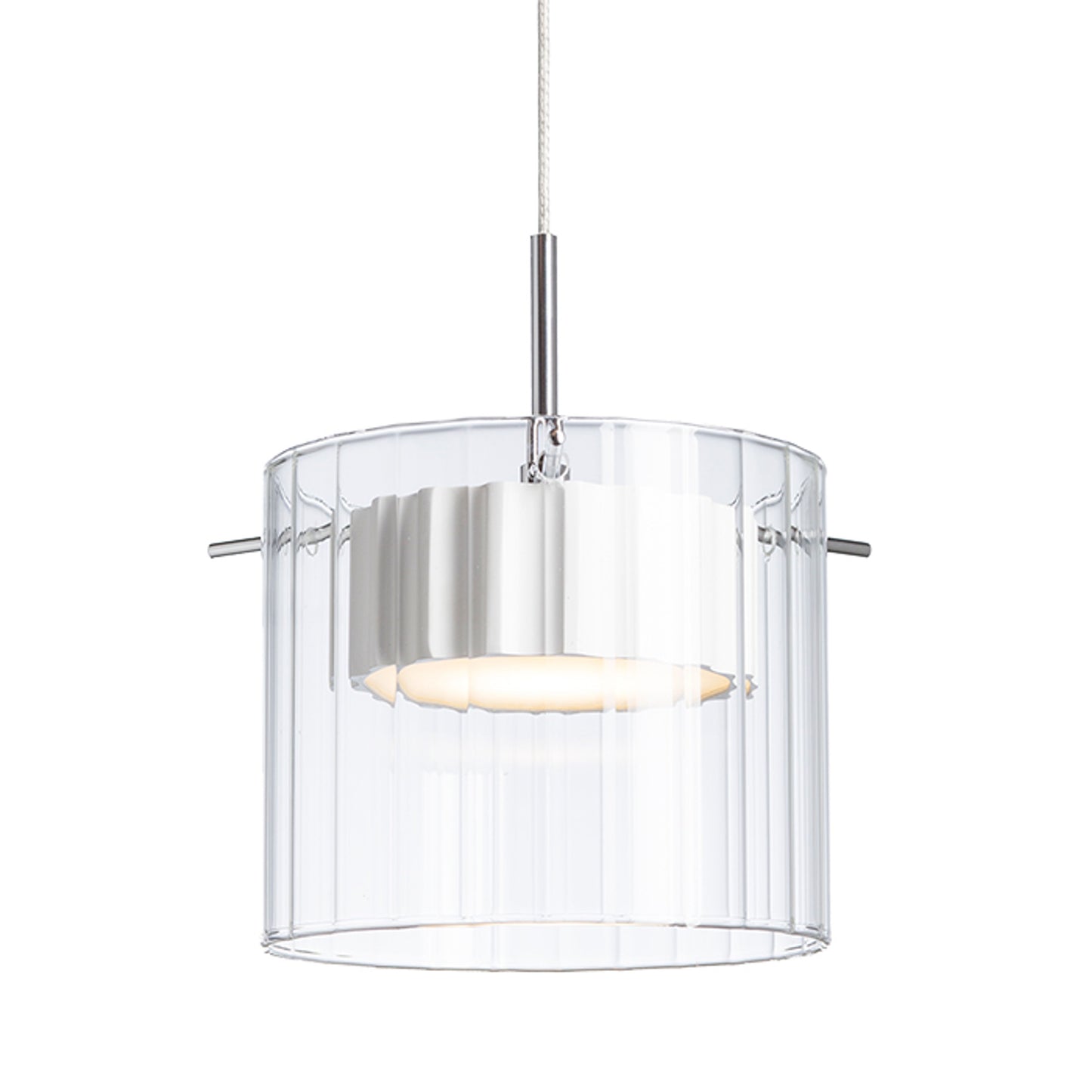 RENDL pendant lamp ESTRA I pendant white clear glass 230V LED 5W  3000K R11679 7
