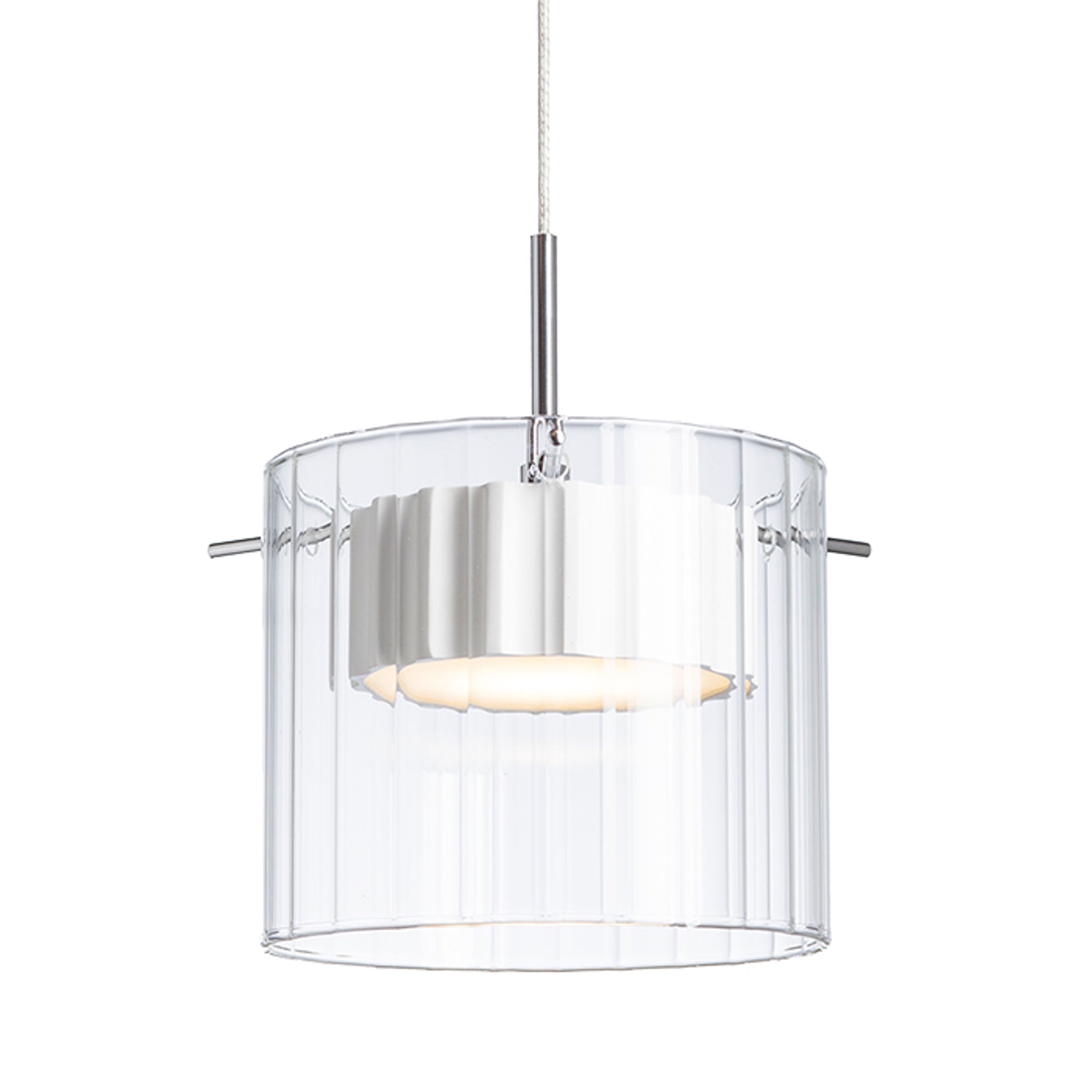 RENDL pendant lamp ESTRA I pendant white clear glass 230V LED 5W  3000K R11679 7