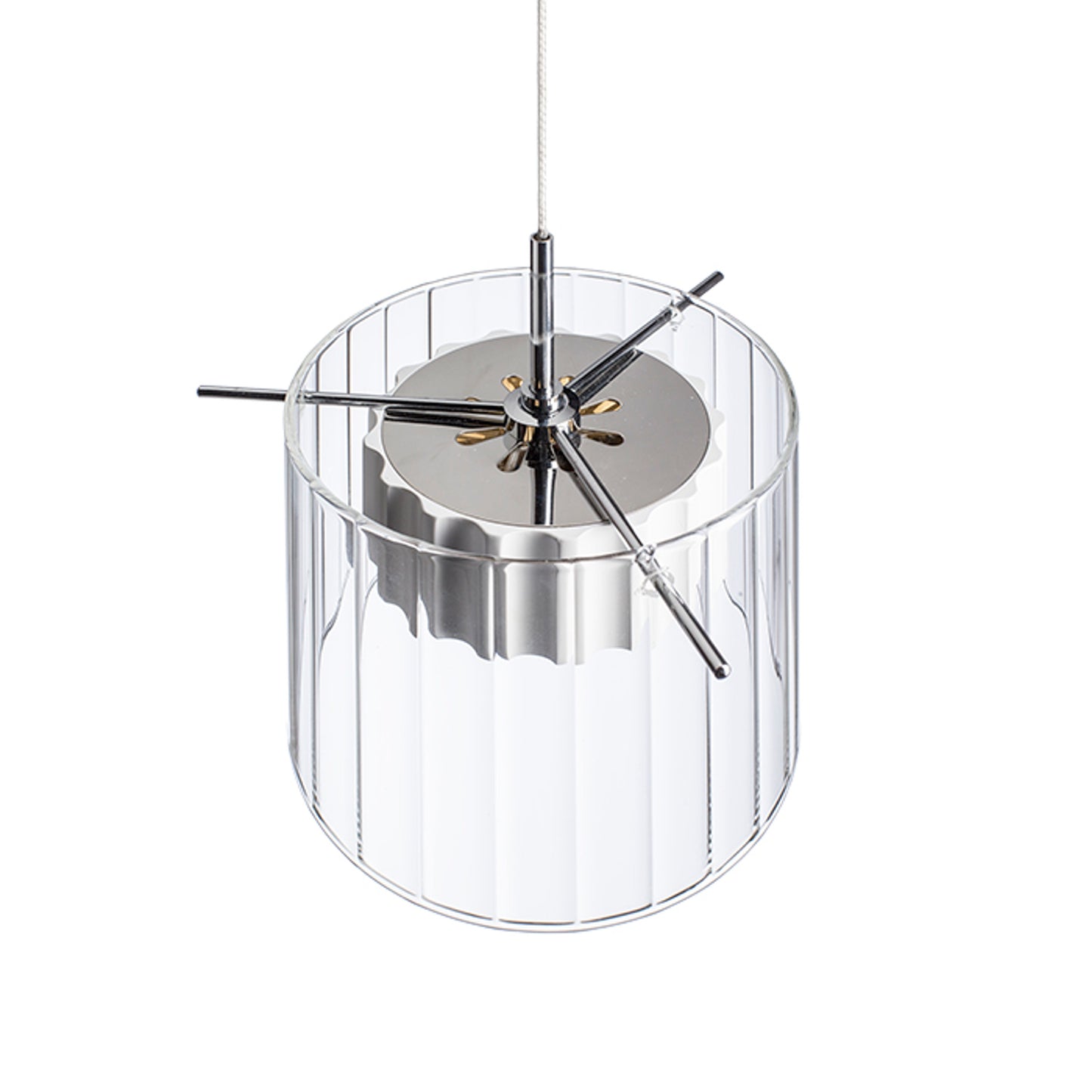 RENDL pendant lamp ESTRA I pendant white clear glass 230V LED 5W  3000K R11679 8