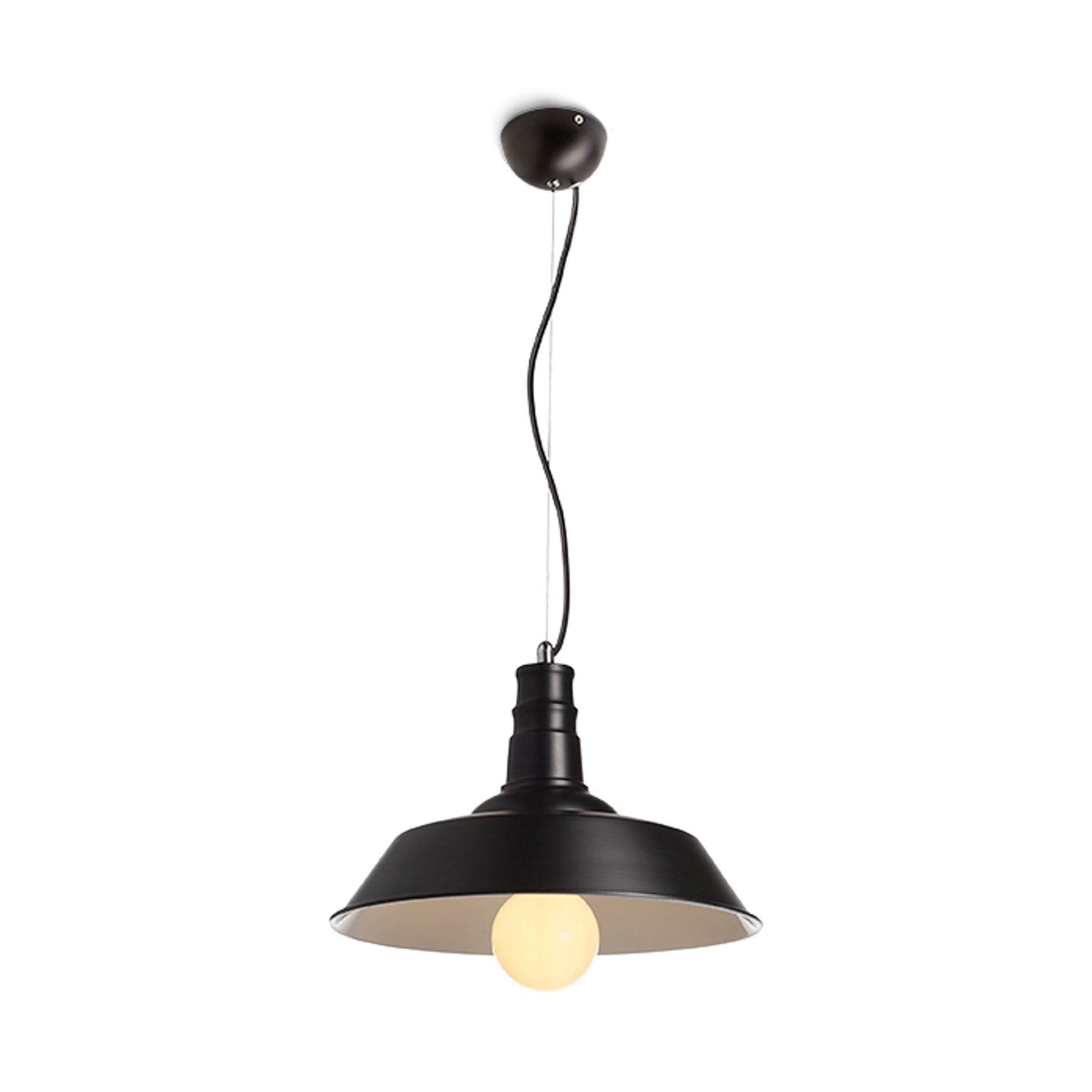 RENDL Outlet GOLDIE 36 pendant black/white  230V LED E27 30W R11688 1