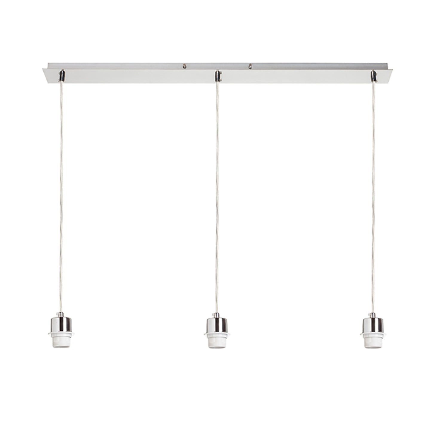 RENDL shades, shade bases, pendent sets MORE 80 pendant ceiling base  matt nickel 230V LED E27 3x15W R11776 3