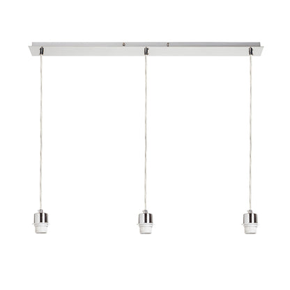 RENDL shades, shade bases, pendent sets MORE 80 pendant ceiling base  matt nickel 230V LED E27 3x15W R11776 3