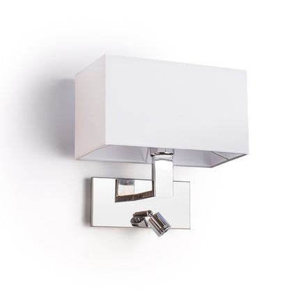 RENDL wall lamp PLAZA wall with LED white chrome 230V LED E27 LED 15+3W  3000K R11982 1