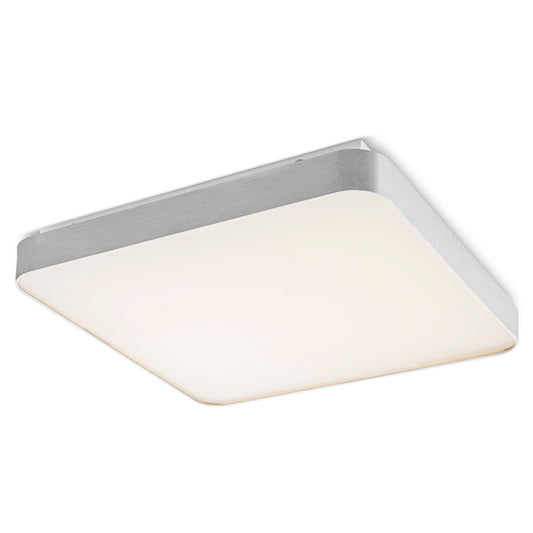 RENDL surface mounted lamp MENSA SQ 80 ceiling  brushed aluminum 230V LED 138W  3000K R12121 1