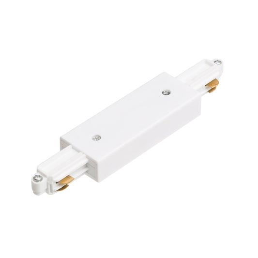 RENDL 1-circuit track system 1F straight connector with feed-in white  230V  R12263 1