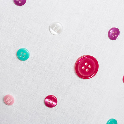 RENDL shades, shade bases, pendent sets DELISA 25/16 shade white buttons  max. 28W R12388 3
