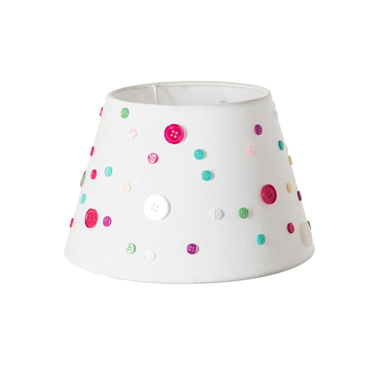 RENDL shades, shade bases, pendent sets DELISA 25/16 shade white buttons  max. 28W R12388 5