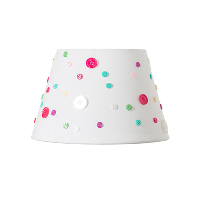 RENDL shades, shade bases, pendent sets DELISA 25/16 shade white buttons  max. 28W R12388 6