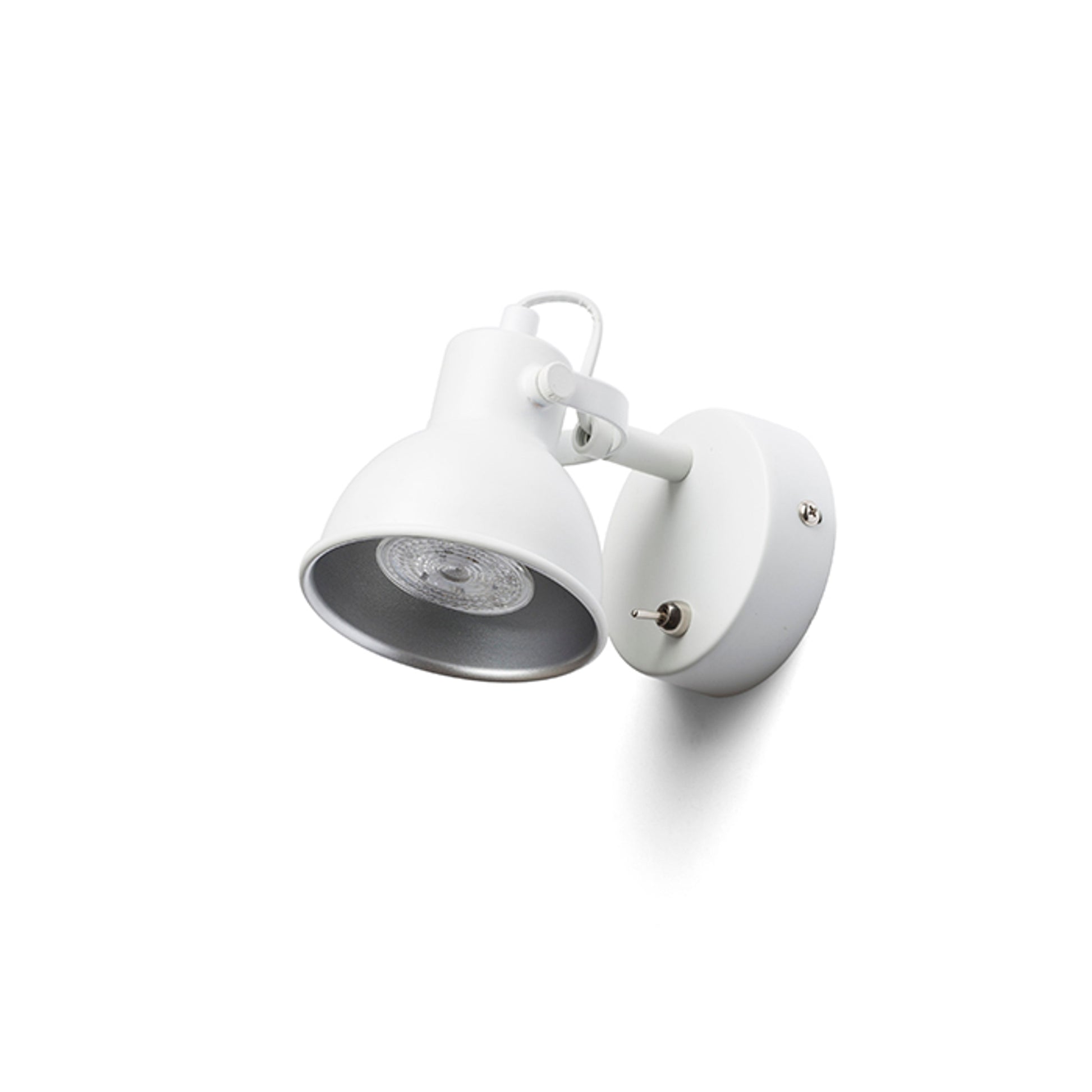 RENDL spotlight ROSITA I wall white/silver grey  230V LED GU10 9W R12507 4