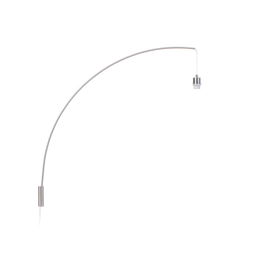 RENDL shades, shade bases, pendent sets BEND arched wall-mounted base  matt nickel 230V LED E27 15W R12654 1