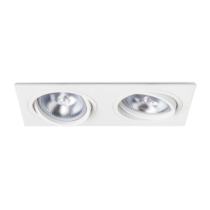 RENDL recessed light PASADENA G53 SQ II  white  230V LED G53 2x15W R12703 3
