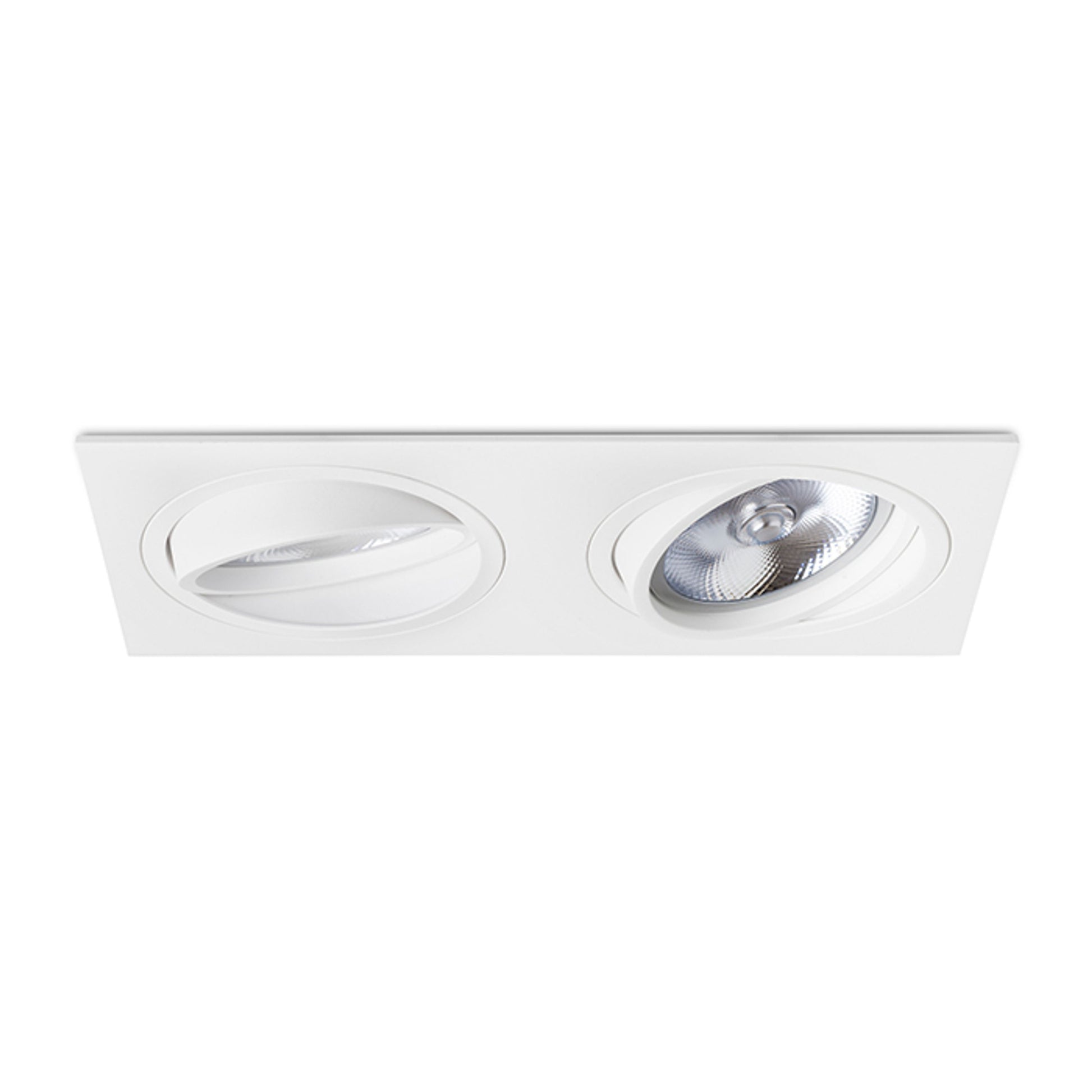 RENDL recessed light PASADENA G53 SQ II  white  230V LED G53 2x15W R12703 4