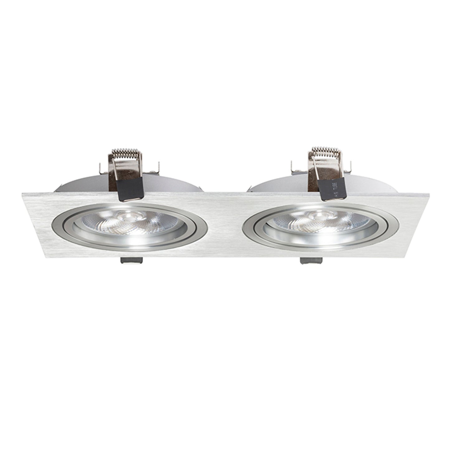 RENDL recessed light PASADENA G53 SQ II   brushed aluminum 230V LED G53 2x15W R12704 3