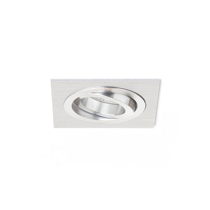 RENDL recessed light PASADENA GU10 SQ I recessed  brushed aluminum 230V LED GU10 7W R12709 10