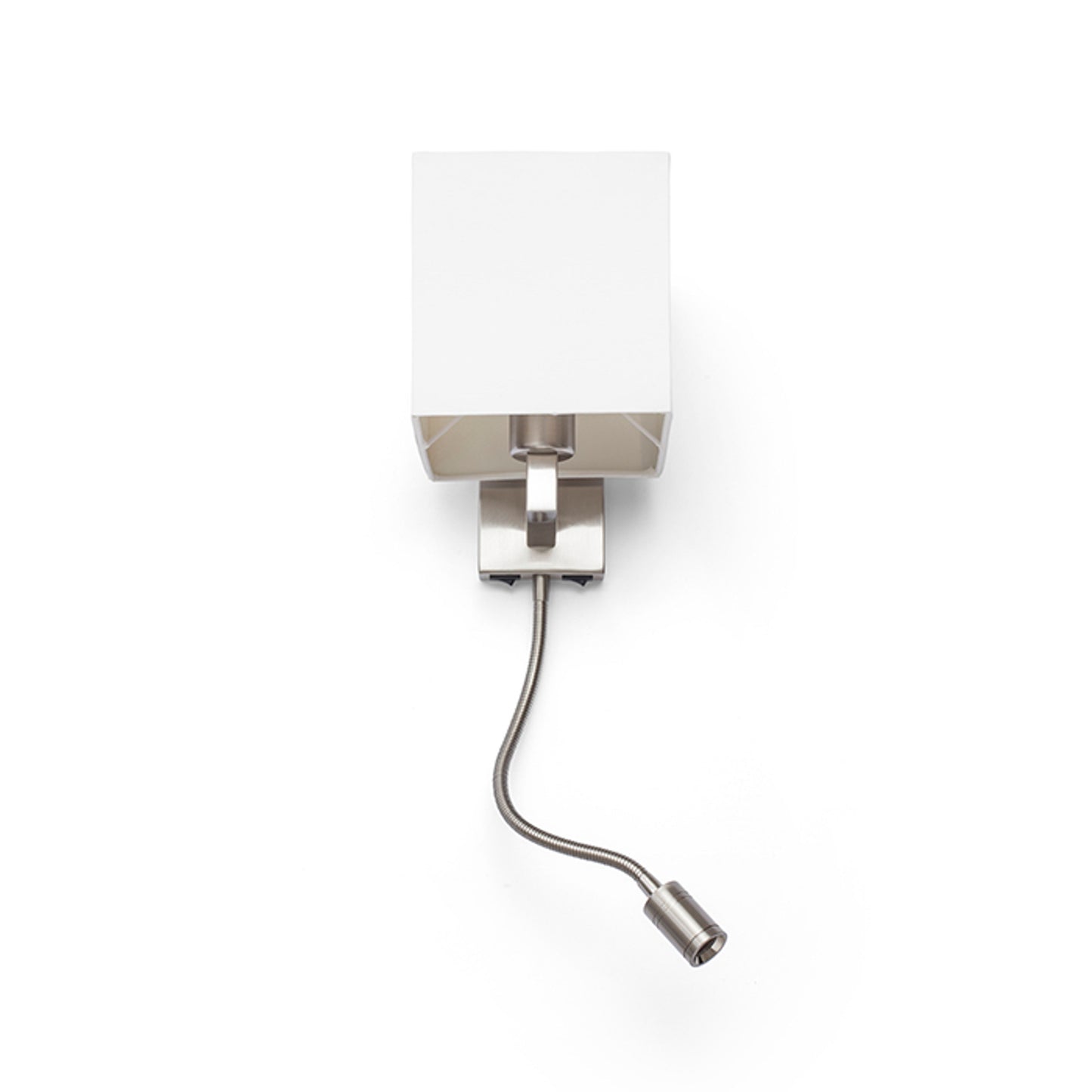 RENDL wall lamp TAINA with shade white matt nickel 230V LED E27 LED 15+3W 25°  3000K R12956 3