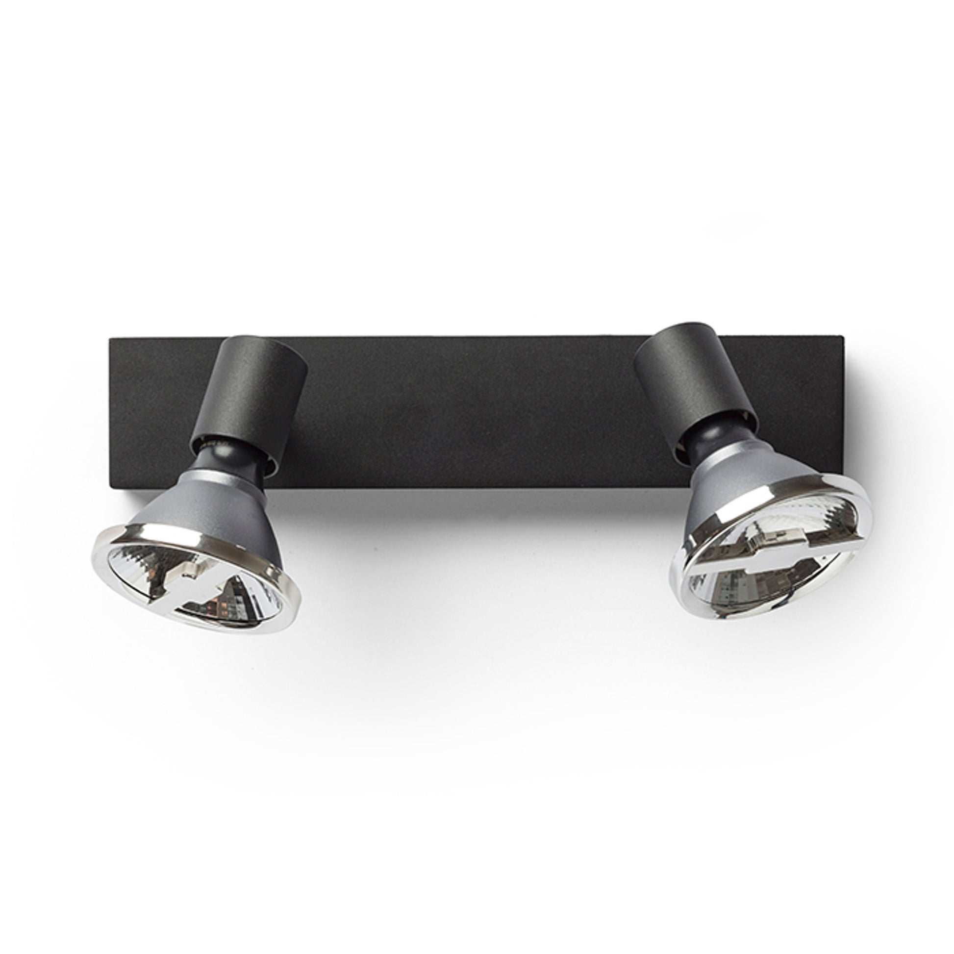 RENDL spotlight TRICA II wall black 230V GU10 2x25W R13374 5