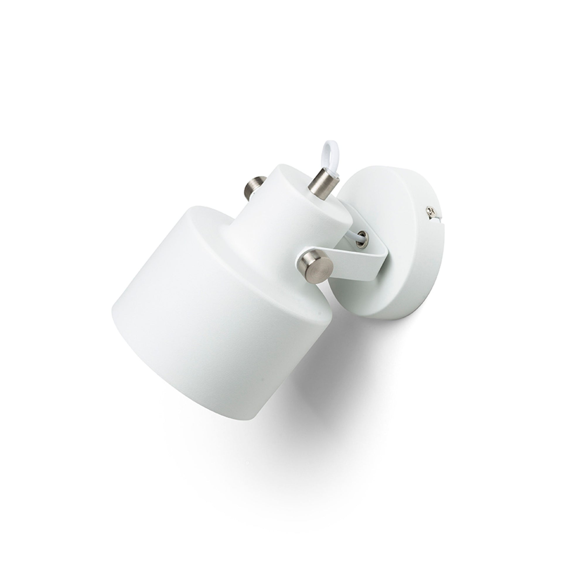 RENDL spotlight CELEIA surface mounted matte white matt nickel 230V LED E27 11W R13901 3