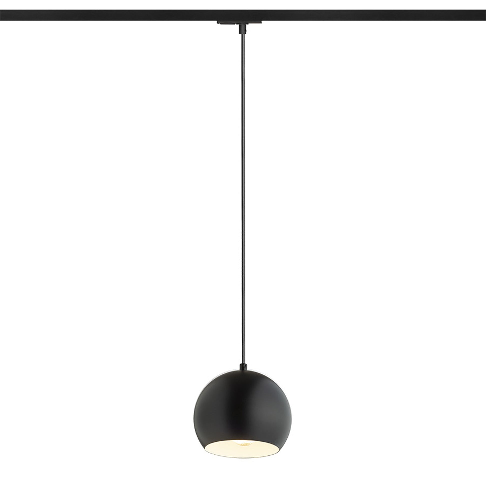 RENDL 1-circuit track system AGNETA for 1-circuit tracks pendant black  230V LED E27 11W R13971 1