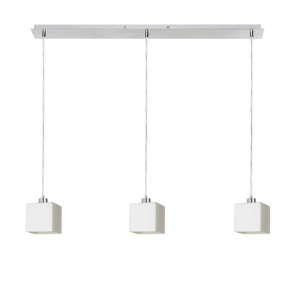 RENDL pendant lamp DADOS III 80 pendant  opal-colored glass/chrome 230V LED E27 3x11W R14022 1