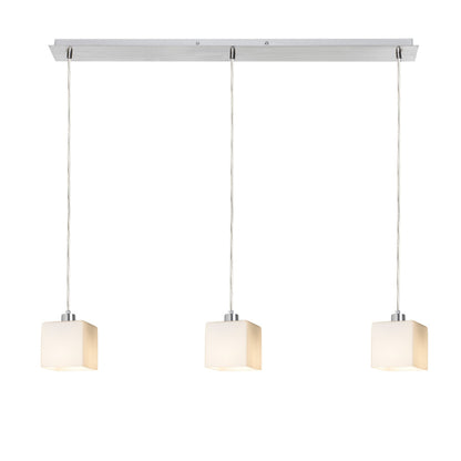 RENDL pendant lamp DADOS III 80 pendant  opal-colored glass/chrome 230V LED E27 3x11W R14022 2
