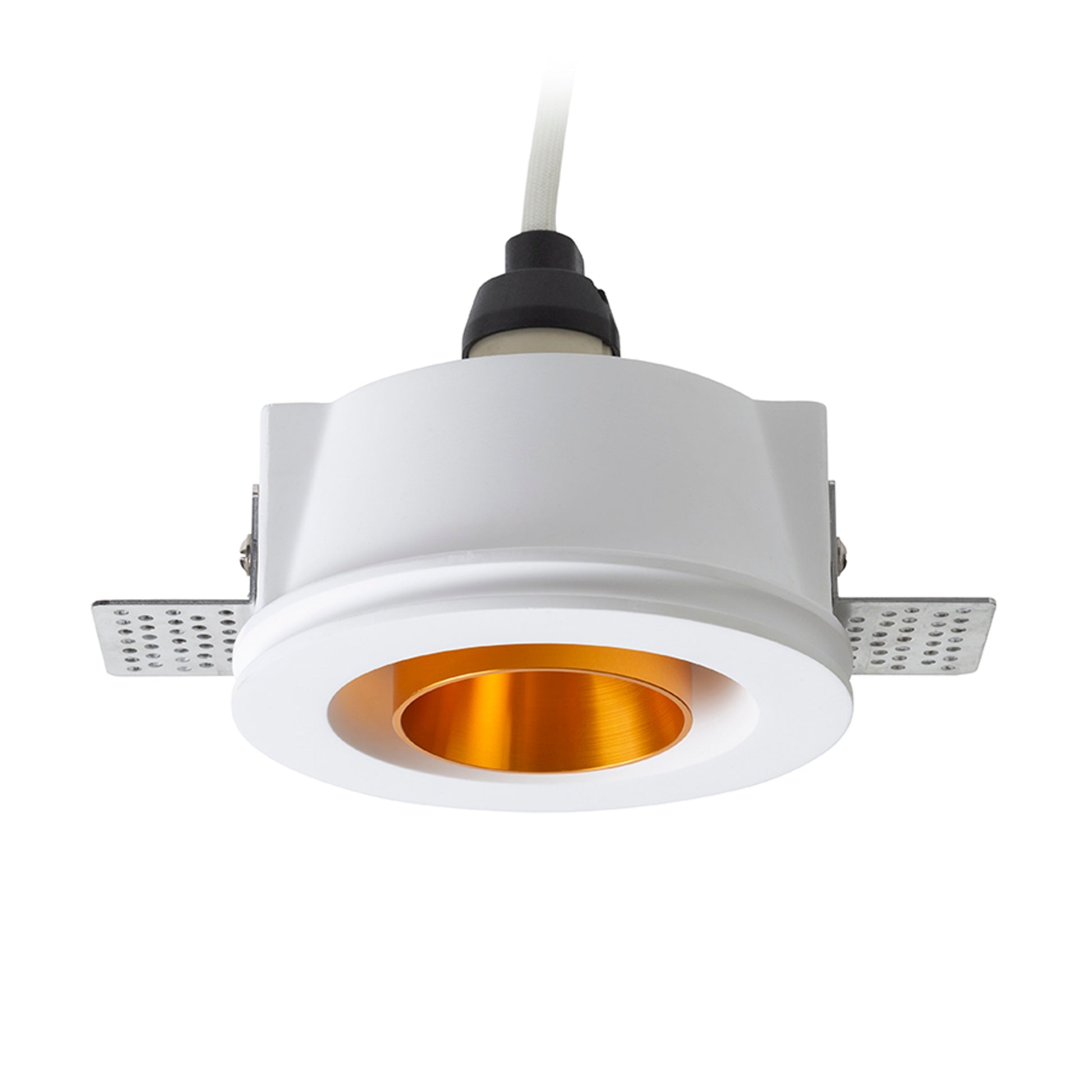 RENDL recessed light DAYTONA directional plaster/brushed brass 230V LED GU10 8W R14161 7