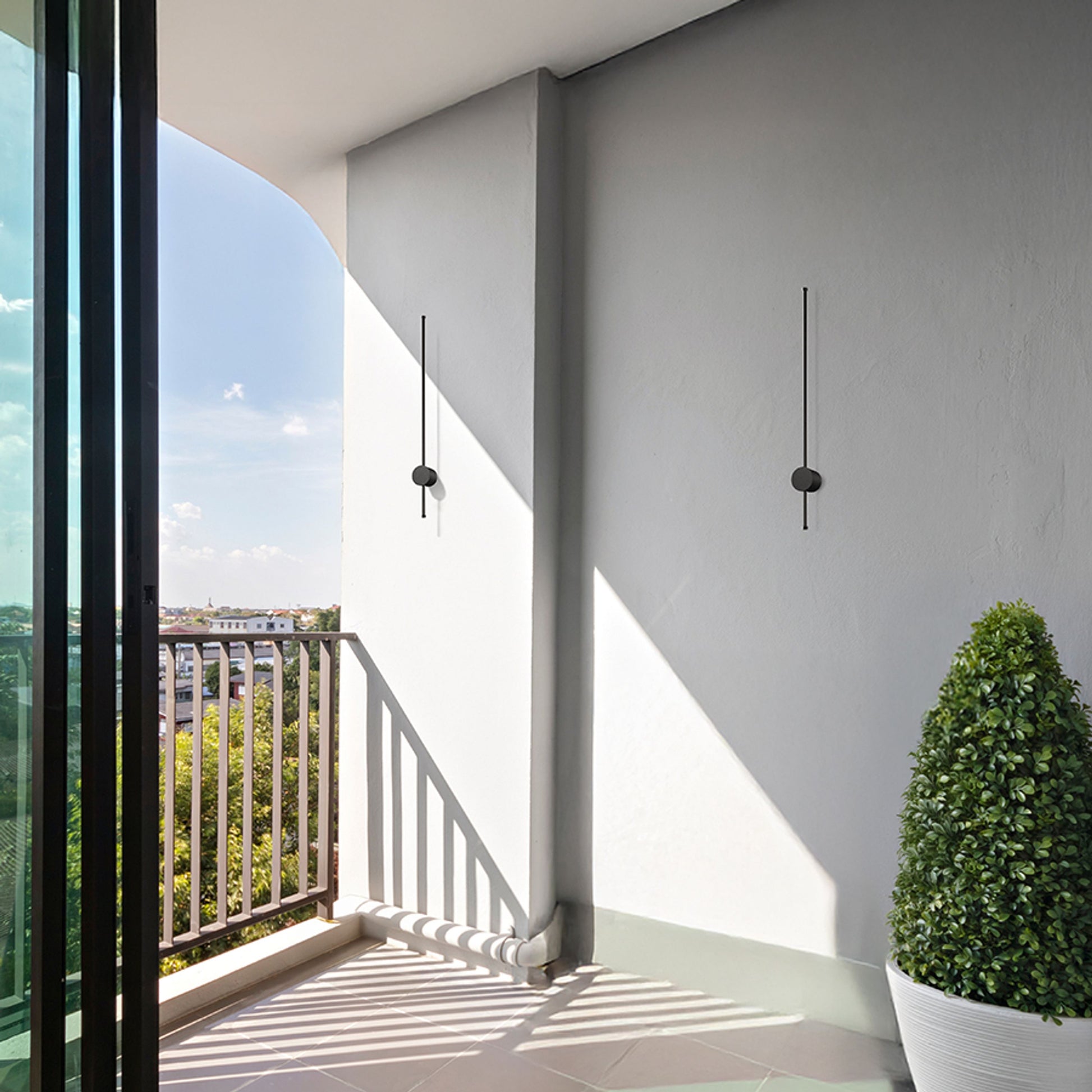 RENDL outdoor lamp BEEM 80 wall black grey frosted acrylic 230V LED 14W 120° IP54  3000K R14193 6