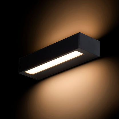 RENDL outdoor lamp ASTER 25 wall black frosted acrylic 230V LED 2x6W IP65 3000K R14198 2
