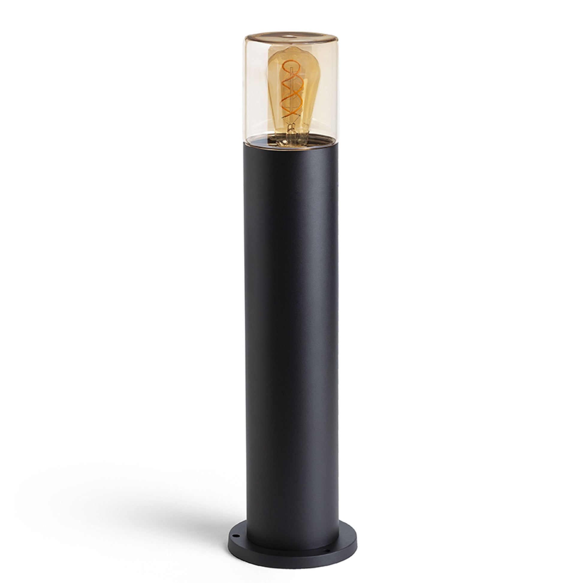 RENDL outdoor lamp QUINN 60 floor black amber-colored glass 230V LED E27 11W IP54 R14497 4