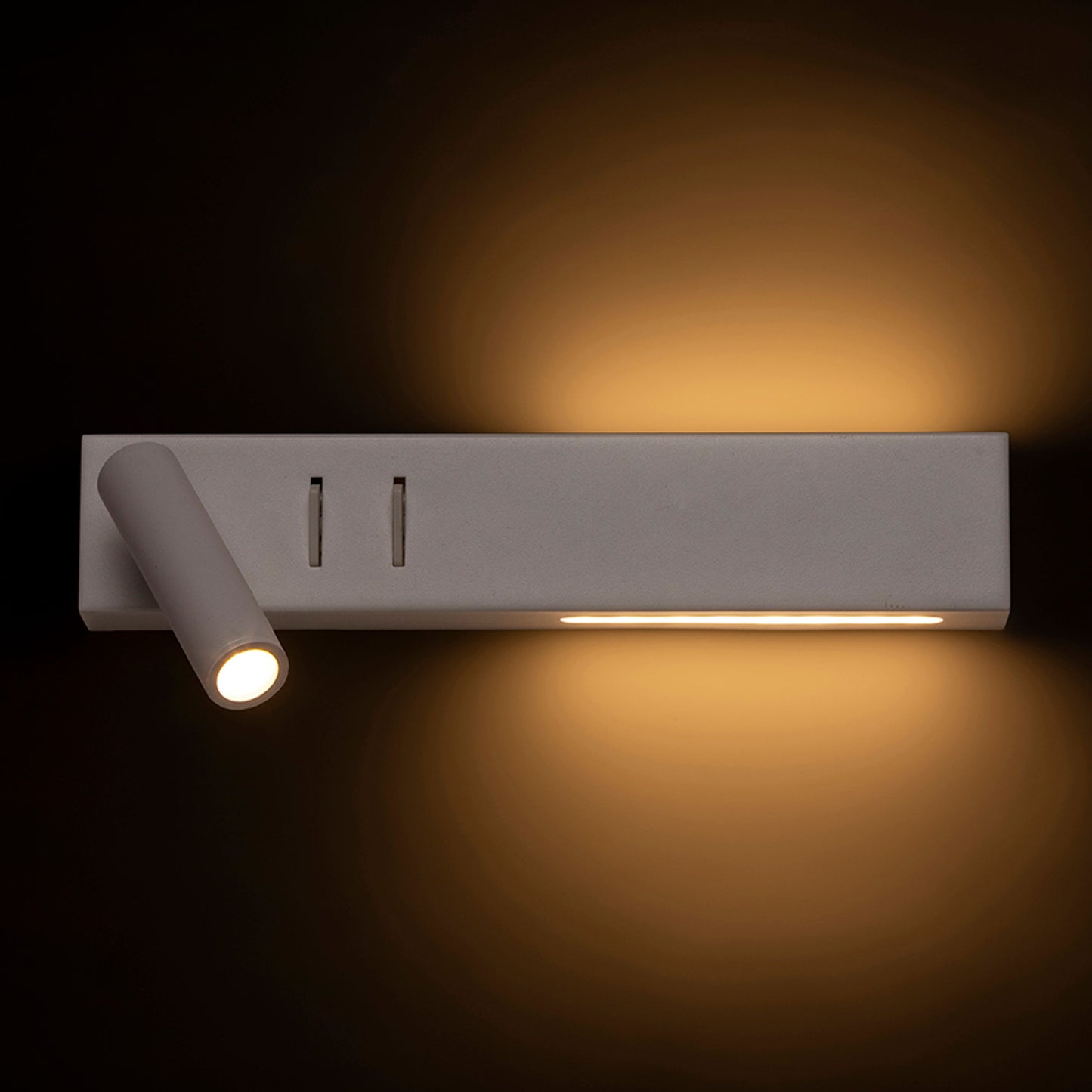 RENDL spotlight ODEON wall with backlighting white  230V LED 8+3W 30°  3000K R14523 3