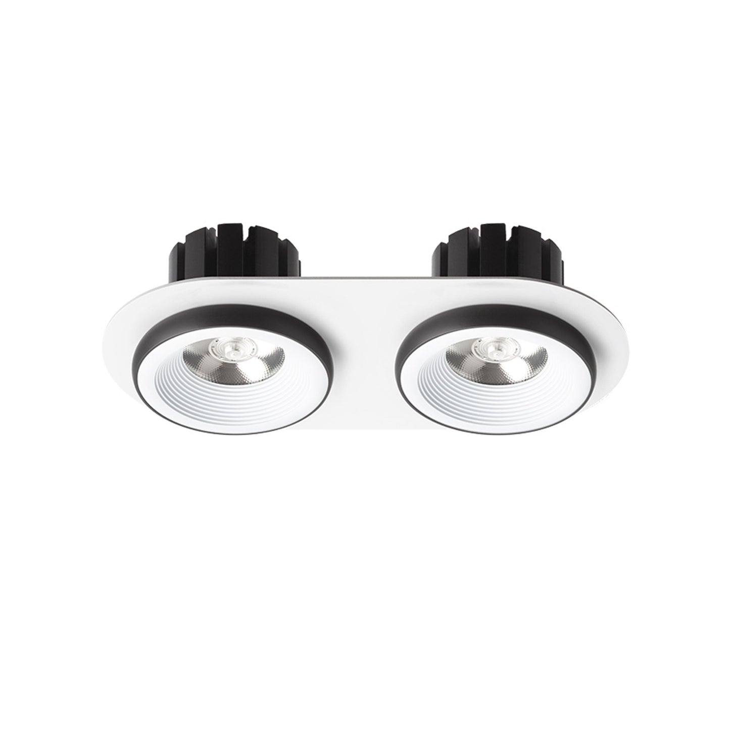 RENDL recessed light SHARM R II recessed white/black 230V LED 2x10W 24° 3000K R14572 2